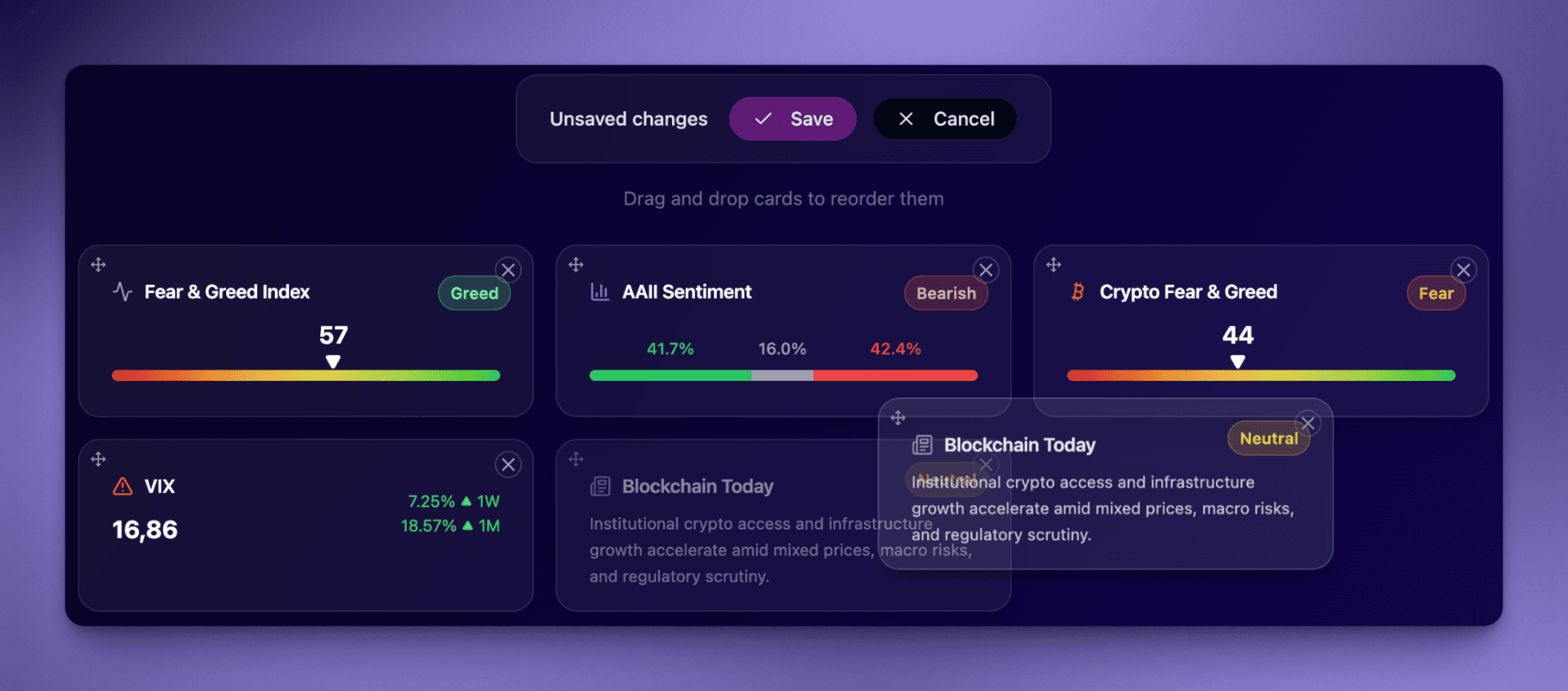 Custom Dashboard Interface